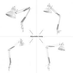 Architect 31.5 in. Glossy White Clamp-On Desk Lamp by Globe Electric 15 Architect 31.5 in. Glossy White Clamp-On Desk Lamp by Globe Electric -Deals Globe Electric Store glossy white globe electric desk lamps 52847 1f 1000