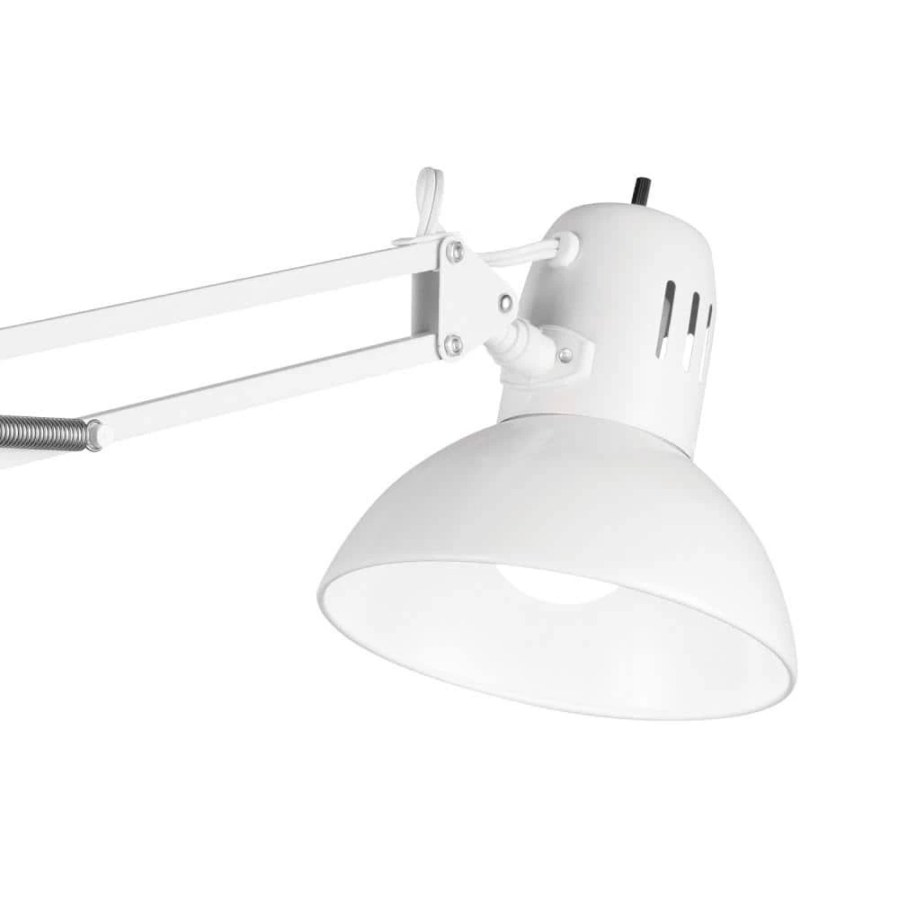 Architect 31.5 in. Glossy White Clamp-On Desk Lamp by Globe Electric 5 Architect 31.5 in. Glossy White Clamp-On Desk Lamp by Globe Electric - Image 5