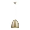 Lowell 1-Light Gold Pendant Light with CEC Title 20 LED Bulb Included by Globe Electric
