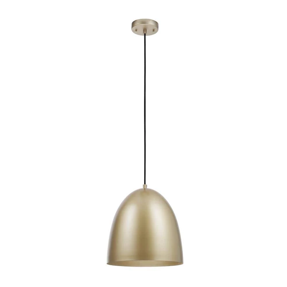 Lowell 1-Light Gold Pendant Light with CEC Title 20 LED Bulb Included by Globe Electric 1 Lowell 1-Light Gold Pendant Light with CEC Title 20 LED Bulb Included by Globe Electric