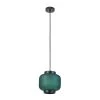 Laguna 1-Light Green Glass Pendant with CEC Title 20 LED Bulb Included by Globe Electric