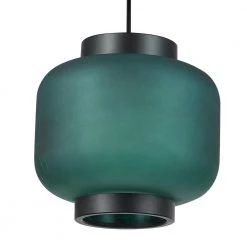 Laguna 1-Light Green Glass Pendant with CEC Title 20 LED Bulb Included by Globe Electric -Deals Globe Electric Store green globe electric chandeliers 64953 c3 1000