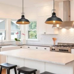 Sutton 1-Light Matte Black Indoor Pendant Lighting with Textured Socket by Globe Electric -Deals Globe Electric Store matte black globe electric chandeliers 44476 31 1000