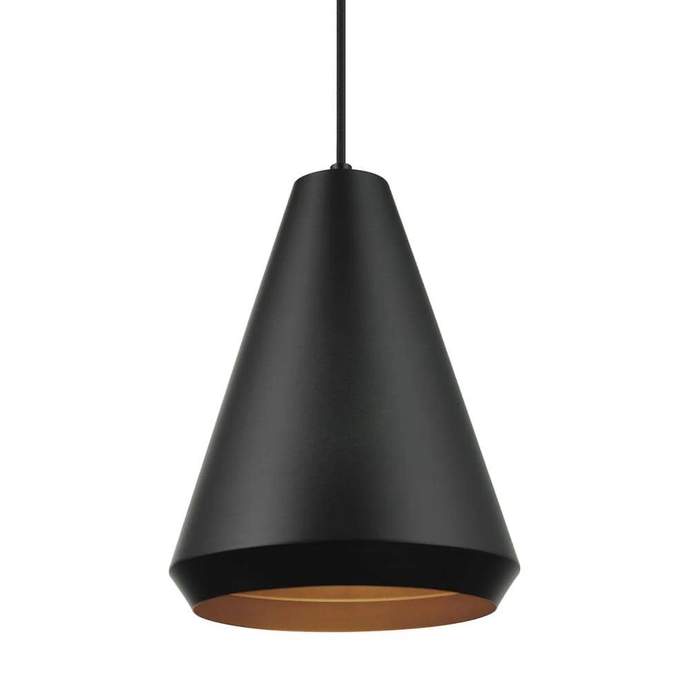 Harvey 1-Light Matte Black Pendant Lighting by Globe Electric 4 Harvey 1-Light Matte Black Pendant Lighting by Globe Electric - Image 4