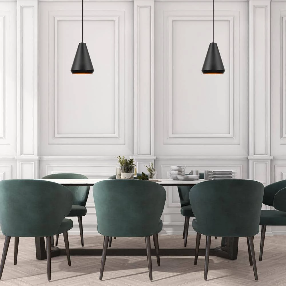 Harvey 1-Light Matte Black Pendant Lighting by Globe Electric 2 Harvey 1-Light Matte Black Pendant Lighting by Globe Electric - Image 2