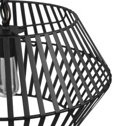Juliet 1-Light Matte Black Chandelier with Caged Metal Shade by Globe Electric -Deals Globe Electric Store matte black globe electric chandeliers 60598 4f 1000