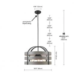 Maddox 3-Light Matte Black Chandelier with Faux Wood by Globe Electric -Deals Globe Electric Store matte black globe electric chandeliers 60803 44 1000