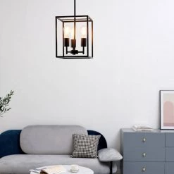 Heath 3-Light Matte Black Convertible Chandelier to Flush Mount Ceiling Light by Globe Electric 11 Heath 3-Light Matte Black Convertible Chandelier to Flush Mount Ceiling Light by Globe Electric -Deals Globe Electric Store matte black globe electric chandeliers 60886 4f 1000