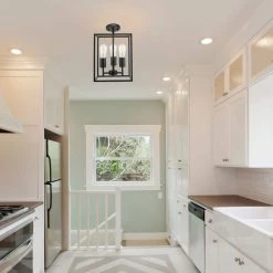 Heath 3-Light Matte Black Convertible Chandelier to Flush Mount Ceiling Light by Globe Electric 10 Heath 3-Light Matte Black Convertible Chandelier to Flush Mount Ceiling Light by Globe Electric -Deals Globe Electric Store matte black globe electric chandeliers 60886 c3 1000