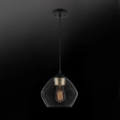 Brown 1-Light Matte Black Plug-In or Hardwire Pendant Lighting with 15 ft. Cord by Globe Electric 17 Brown 1-Light Matte Black Plug-In or Hardwire Pendant Lighting with 15 ft. Cord by Globe Electric -Deals Globe Electric Store matte black globe electric chandeliers 60972 fa 1000