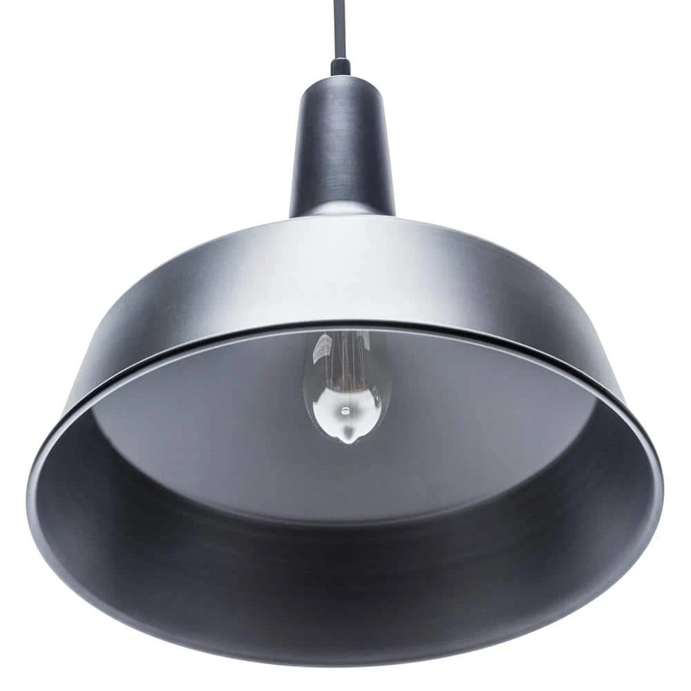 Tucker 1-Light Matte Black Plug-In or Hardwire Pendant Lighting with 15 ft. Cord by Globe Electric 5 Tucker 1-Light Matte Black Plug-In or Hardwire Pendant Lighting with 15 ft. Cord by Globe Electric - Image 5