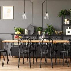 Gizele 1-Light Matte Black Pendant Light with Seeded Glass Shade, Vintage Edison Incandescent Bulb Included by Globe Electric -Deals Globe Electric Store matte black globe electric chandeliers 61258 c3 1000