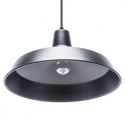 Barnyard 1-Light 16 in. Industrial Warehouse Matte Black Plug-In Pendant by Globe Electric -Deals Globe Electric Store matte black globe electric chandeliers 65151 c3 1000