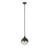 Bari 1-Light Matte Black Pendant by Globe Electric