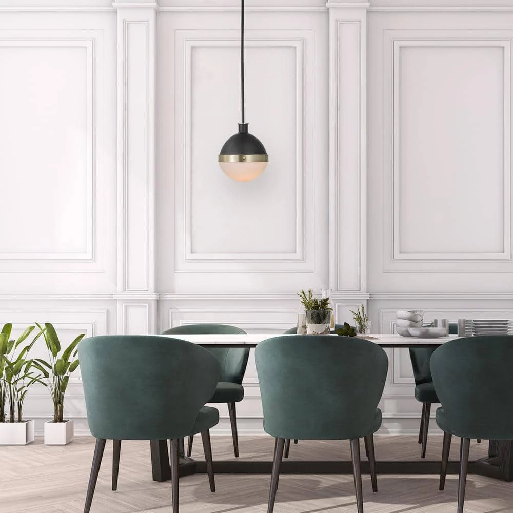 Bari 1-Light Matte Black Pendant by Globe Electric 2 Bari 1-Light Matte Black Pendant by Globe Electric - Image 2