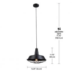 Damon 1-Light Matte Black Pendant by Globe Electric -Deals Globe Electric Store matte black globe electric chandeliers 65812 4f 1000