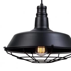 Damon 1-Light Matte Black Pendant by Globe Electric -Deals Globe Electric Store matte black globe electric chandeliers 65812 c3 1000