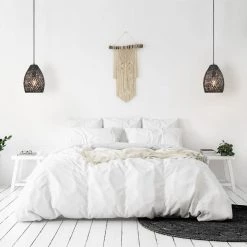 Kora 1-Light Matte Black Shaded Pendant Light with Black Twine Shade by Globe Electric -Deals Globe Electric Store matte black globe electric chandeliers 91002263 c3 1000