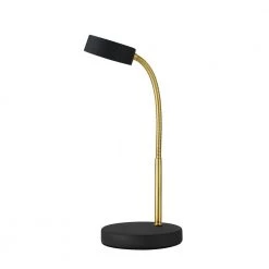 15 in. Matte Black Integrated LED Desk Lamp by Globe Electric