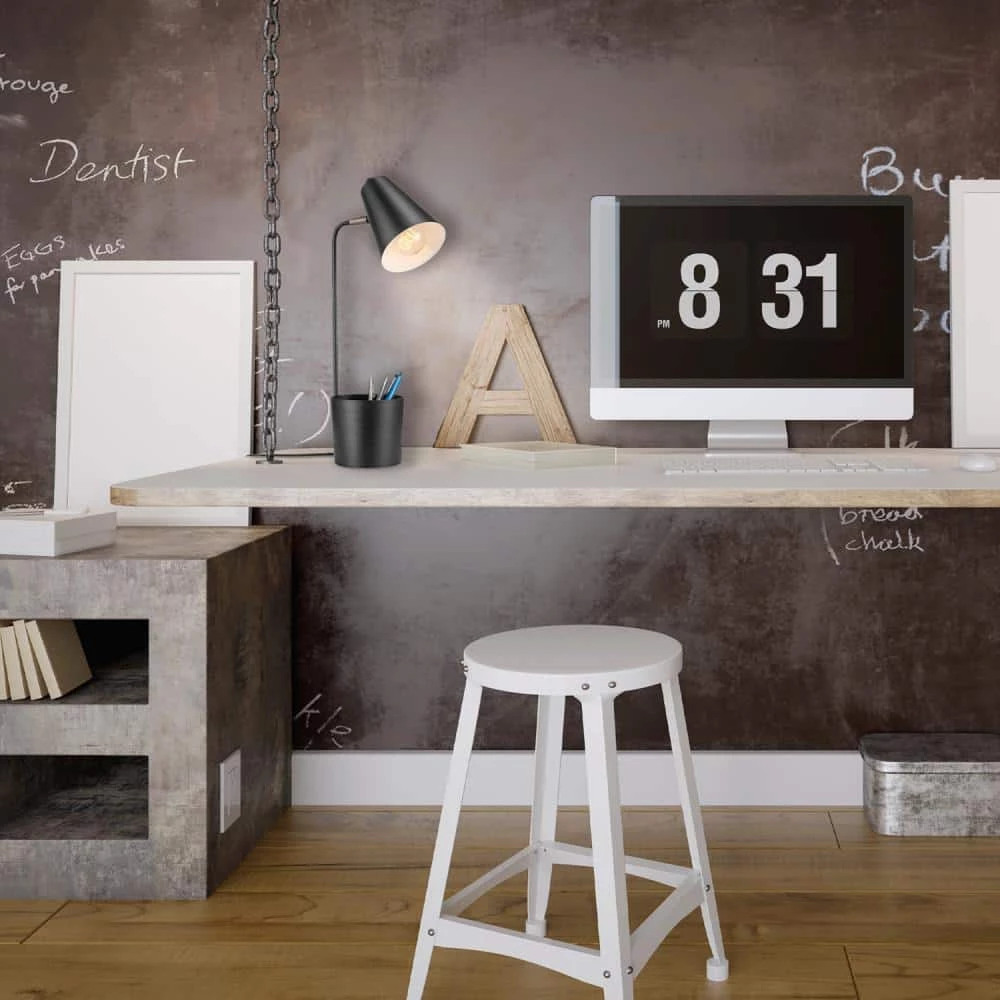 Taylor 18 in. Matte Black Desk Lamp with Organizer by Globe Electric 7 Taylor 18 in. Matte Black Desk Lamp with Organizer by Globe Electric - Image 7