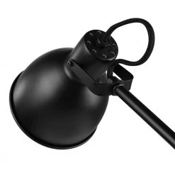 Cole 18 in. Matte Black Desk Lamp with Faux Wood Accent and LED Bulb Included by Globe Electric -Deals Globe Electric Store matte black globe electric desk lamps 91000437 fa 1000