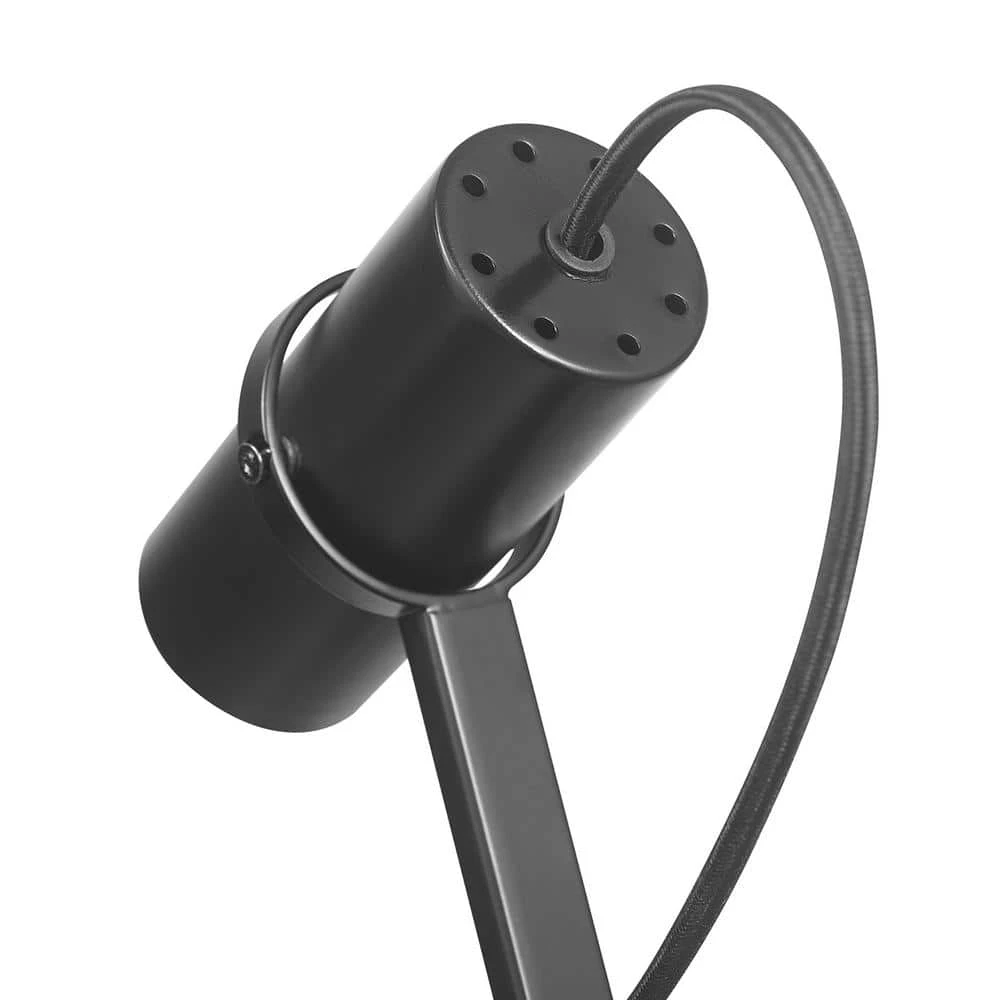 MRDK by Globe 16 in. Matte Black LED Integrated Floor Lamp with Adjustable Shade and Combined USB Port and USB-C Port by Globe Electric 5 MRDK by Globe 16 in. Matte Black LED Integrated Floor Lamp with Adjustable Shade and Combined USB Port and USB-C Port by Globe Electric - Image 5