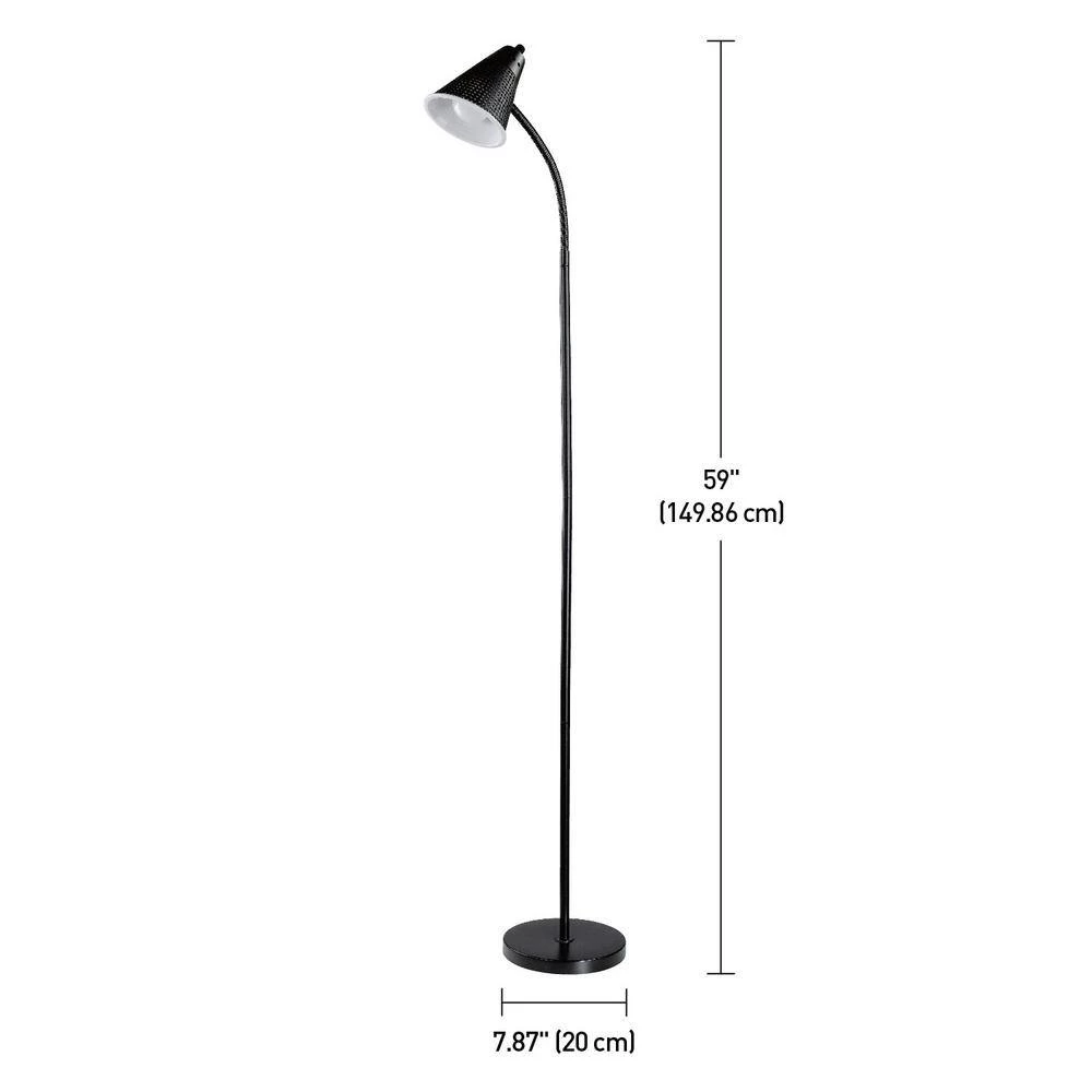 LED for Life 59 in. 1-Light Matte Black Floor Lamp by Globe Electric 4 LED for Life 59 in. 1-Light Matte Black Floor Lamp by Globe Electric - Image 4