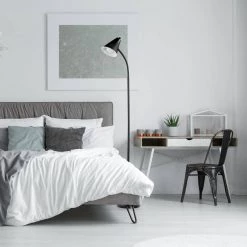 LED for Life 59 in. 1-Light Matte Black Floor Lamp by Globe Electric 12 LED for Life 59 in. 1-Light Matte Black Floor Lamp by Globe Electric -Deals Globe Electric Store matte black globe electric floor lamps 12708 fa 1000