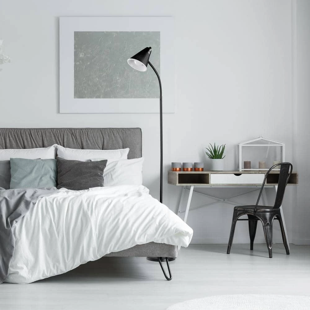 LED for Life 59 in. 1-Light Matte Black Floor Lamp by Globe Electric 6 LED for Life 59 in. 1-Light Matte Black Floor Lamp by Globe Electric - Image 6