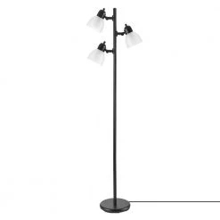 LED for Life 63 in. 3-Light Matte Black Floor Lamp by Globe Electric -Deals Globe Electric Store matte black globe electric floor lamps 12719 44 1000