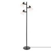 LED for Life 63 in. 3-Light Matte Black Floor Lamp by Globe Electric