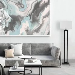 D'Alessio 58 in. Matte Black Floor Lamp with White Linen Shade by Globe Electric -Deals Globe Electric Store matte black globe electric floor lamps 67046 44 1000