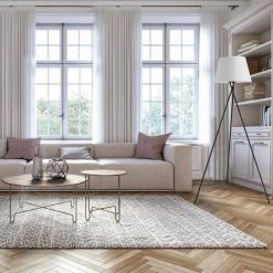 Allen 59 in. Matte Black Floor Lamp with White Linen Shade by Globe Electric -Deals Globe Electric Store matte black globe electric floor lamps 67519 4f 1000