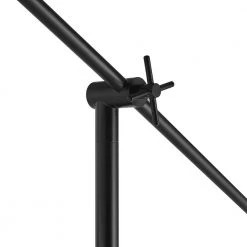 Avellino 66 in. Matte Black Balance Arm Floor Lamp with White Linen Shade by Globe Electric -Deals Globe Electric Store matte black globe electric floor lamps 67525 1f 1000