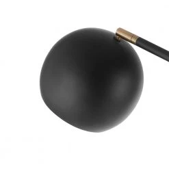 60 in. Matte Black Floor Lamp with Brass Pivot and Matte Black Shade, In-Line On/Off Foot Switch by Globe Electric -Deals Globe Electric Store matte black globe electric floor lamps 91002853 1f 1000