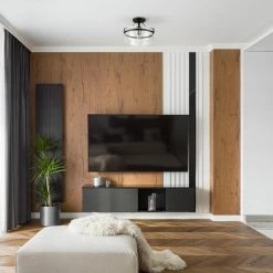 Ella 13 in. 1-Light Matte Black Semi-Flush Mount with Chrome Accents and Clear Glass Shade, Incandescent Bulb Included by Globe Electric -Deals Globe Electric Store matte black globe electric flush mount lights 61260 31 1000