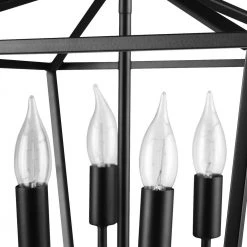 Sheldon 14 in. 4-Light Matte Black Semi-Flush Mount, Light Bulbs Included by Globe Electric -Deals Globe Electric Store matte black globe electric flush mount lights 91000553 44 1000