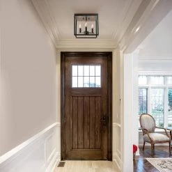 11 in. 3-Light Matte Black Flush Mount Ceiling Light by Globe Electric 17 11 in. 3-Light Matte Black Flush Mount Ceiling Light by Globe Electric -Deals Globe Electric Store matte black globe electric flush mount lights 91002838 31 1000