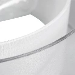 15 in. 2-Light Matte Black Semi-Flush Mount Ceiling Light with White Linen Inner Shade and White Organza Outer Shade by Globe Electric -Deals Globe Electric Store matte black globe electric flush mount lights 91002843 4f 1000