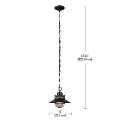 Liam Matte Black Hanging Outdoor Pendant by Globe Electric -Deals Globe Electric Store matte black globe electric outdoor pendant lights 44166 44 1000