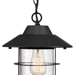 Matthews Matte Black Outdoor/Indoor 1-Light Hanging Pendant with Seeded Glass Shade by Globe Electric 9 Matthews Matte Black Outdoor/Indoor 1-Light Hanging Pendant with Seeded Glass Shade by Globe Electric -Deals Globe Electric Store matte black globe electric outdoor pendant lights 44334 c3 1000