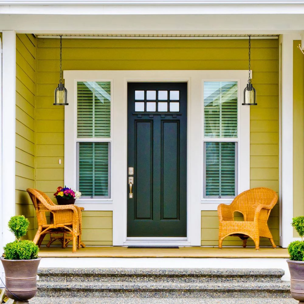 1-Light Matte Black Outdoor Indoor Pendant Light with Clear Seeded Glass Shade, Vintage Incandescent Bulb Included by Globe Electric 3 1-Light Matte Black Outdoor Indoor Pendant Light with Clear Seeded Glass Shade, Vintage Incandescent Bulb Included by Globe Electric - Image 3