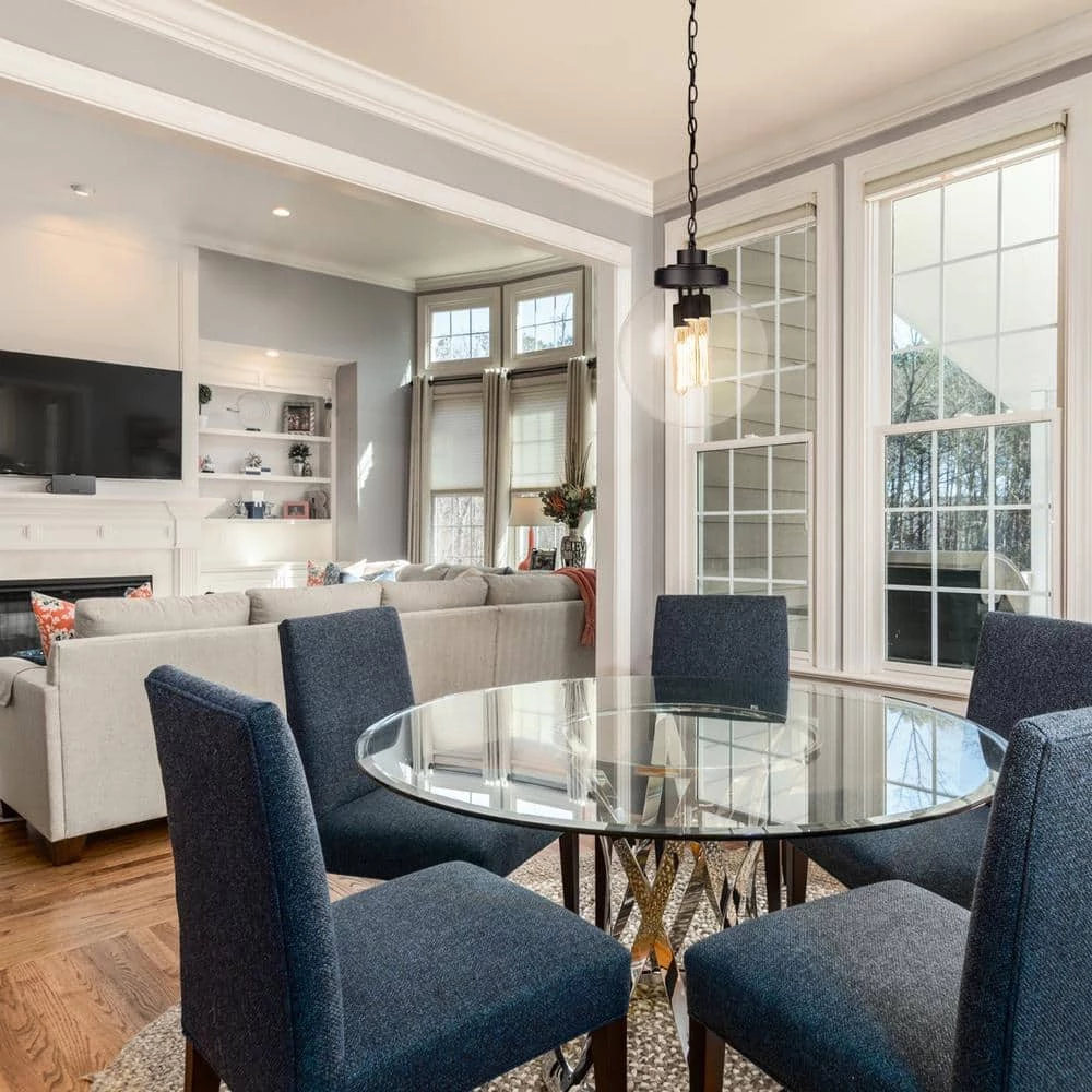 3-Light Matte Black Outdoor Indoor Pendant with Clear Glass Shade, Incandescent Bulbs Included by Globe Electric 3 3-Light Matte Black Outdoor Indoor Pendant with Clear Glass Shade, Incandescent Bulbs Included by Globe Electric - Image 3