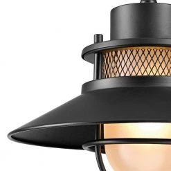 Liam 1-Light Matte Black Outdoor Wall Lantern Sconce by Globe Electric -Deals Globe Electric Store matte black globe electric outdoor sconces 44233 c3 1000