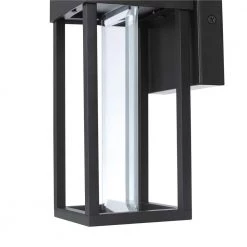 Bowie 10-Watt Matte Black Outdoor Integrated LED Wall Lantern Sconce by Globe Electric 8 Bowie 10-Watt Matte Black Outdoor Integrated LED Wall Lantern Sconce by Globe Electric -Deals Globe Electric Store matte black globe electric outdoor sconces 44246 c3 1000