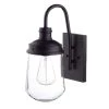 Edelman 1-Light Black Outdoor Wall Lantern Sconce by Globe Electric