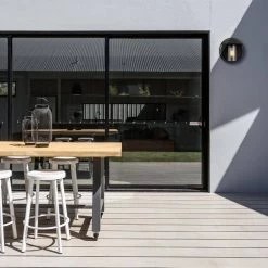 Neruda Matte Black Outdoor Indoor Wall Lantern Sconce with Seeded Glass Shade by Globe Electric 15 Neruda Matte Black Outdoor Indoor Wall Lantern Sconce with Seeded Glass Shade by Globe Electric -Deals Globe Electric Store matte black globe electric outdoor sconces 44335 31 1000