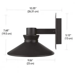 Harris 1-Light Matte Black LED Integrated Outdoor/Indoor Barn Light Wall Sconce by Globe Electric 13 Harris 1-Light Matte Black LED Integrated Outdoor/Indoor Barn Light Wall Sconce by Globe Electric -Deals Globe Electric Store matte black globe electric outdoor sconces 44686 40 1000