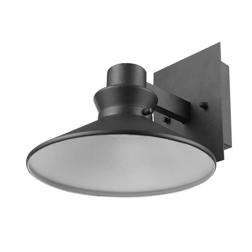 Harris 1-Light Matte Black LED Integrated Outdoor/Indoor Barn Light Wall Sconce by Globe Electric 8 Harris 1-Light Matte Black LED Integrated Outdoor/Indoor Barn Light Wall Sconce by Globe Electric - Image 8