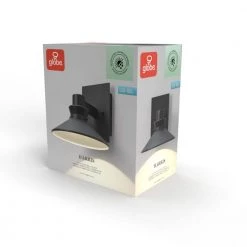 Harris 1-Light Matte Black LED Integrated Outdoor/Indoor Barn Light Wall Sconce by Globe Electric 19 Harris 1-Light Matte Black LED Integrated Outdoor/Indoor Barn Light Wall Sconce by Globe Electric -Deals Globe Electric Store matte black globe electric outdoor sconces 44686 76 1000